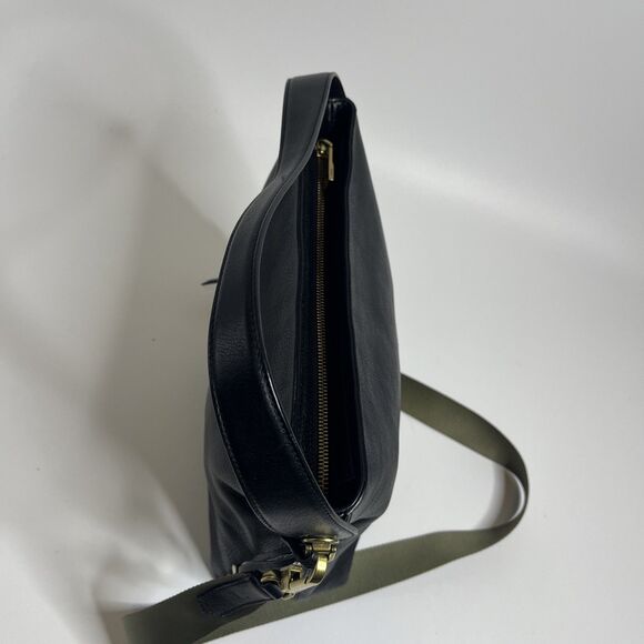 Fossil Maya Hobo Bag Black Leather Crossbody Shoulder Purse Women's - Picture 6 of 12